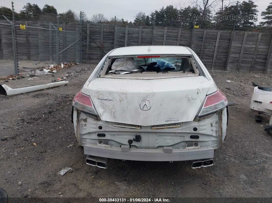 2010 Acura Tl 3.7 White vin: 19UUA9F2XAA007241