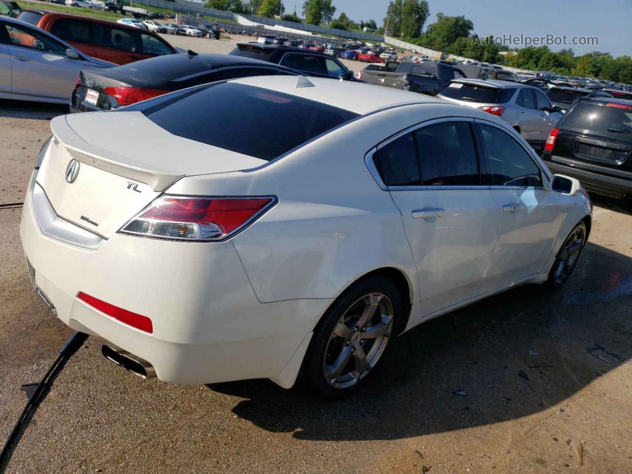 2010 Acura Tl  White vin: 19UUA9F52AA005865