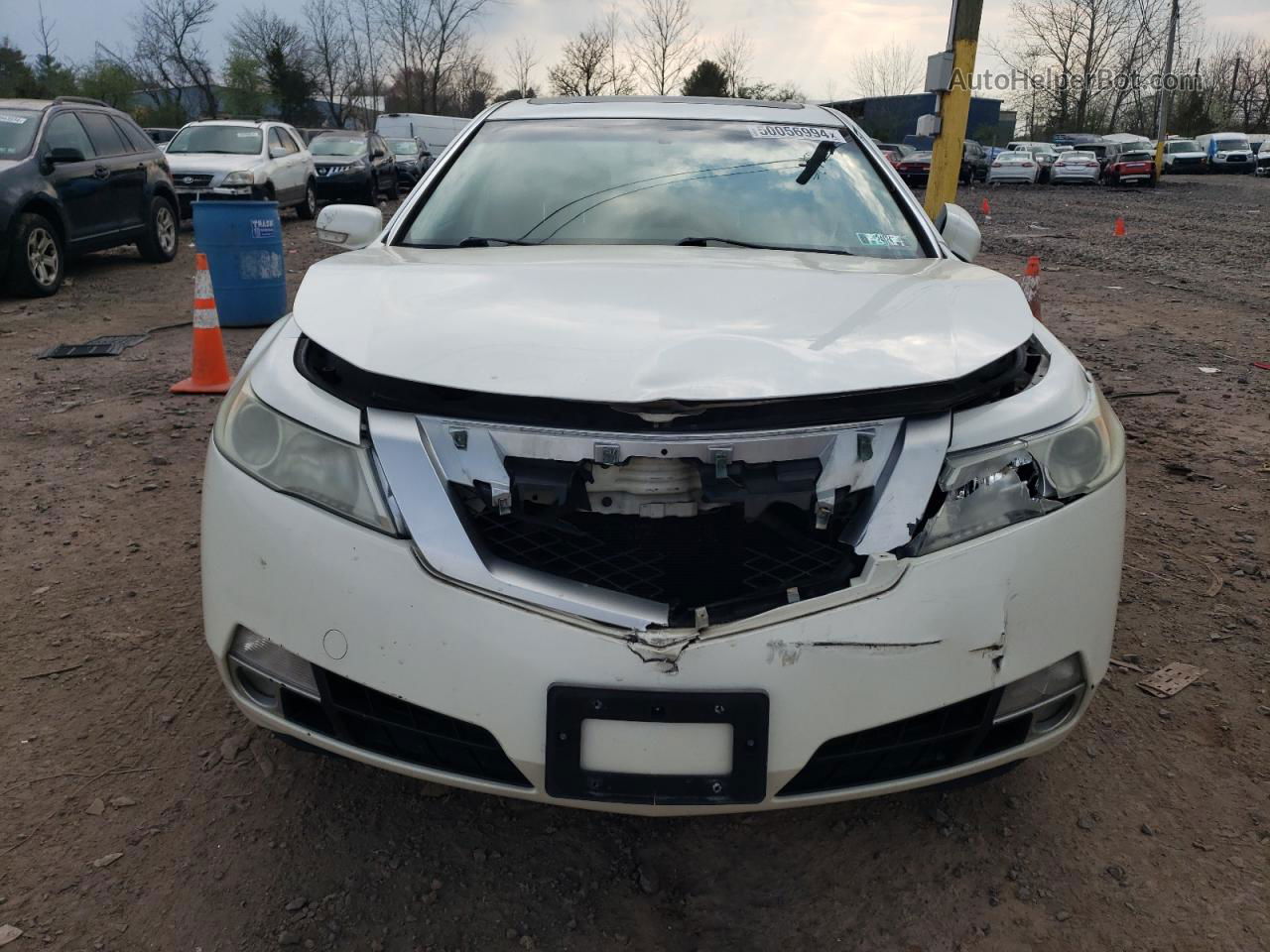 2010 Acura Tl  White vin: 19UUA9F55AA000076