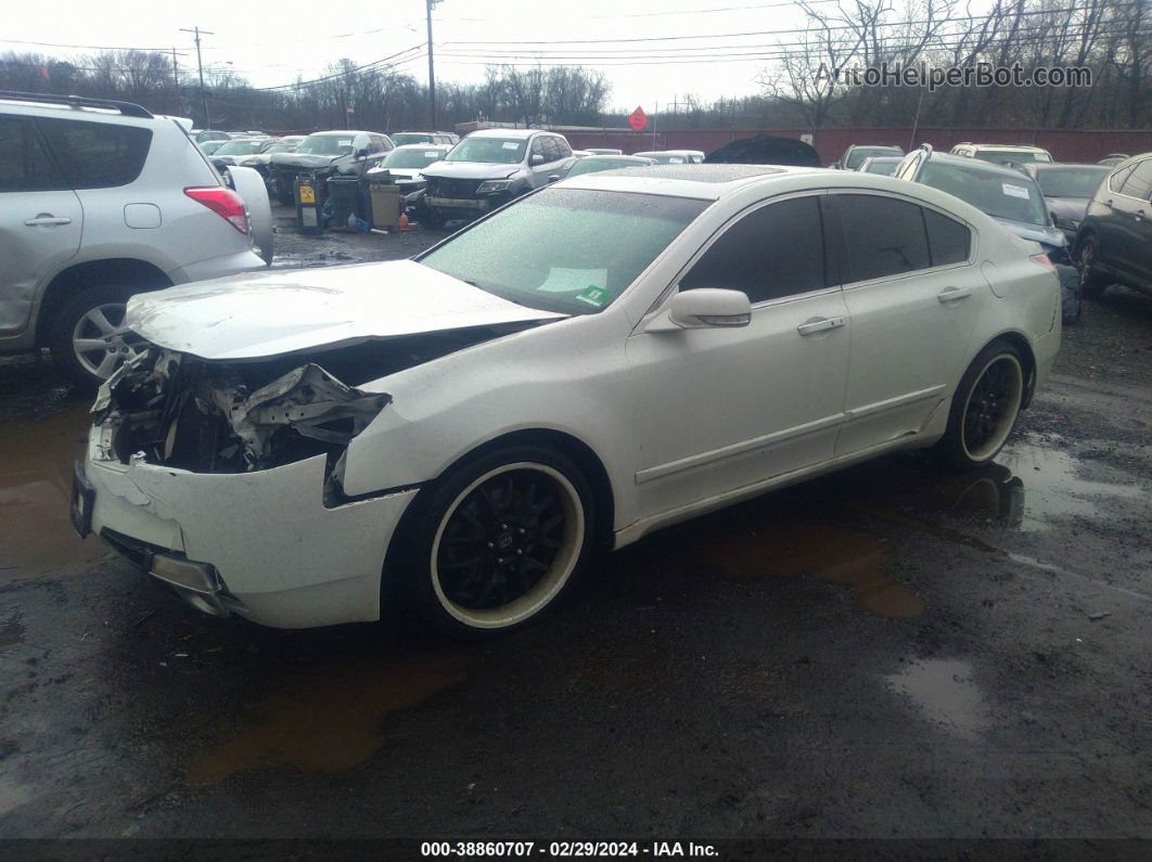 2010 Acura Tl 3.7 White vin: 19UUA9F55AA008937