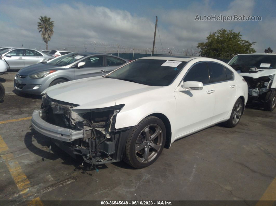 2010 Acura Tl Tech White vin: 19UUA9F55AA009571