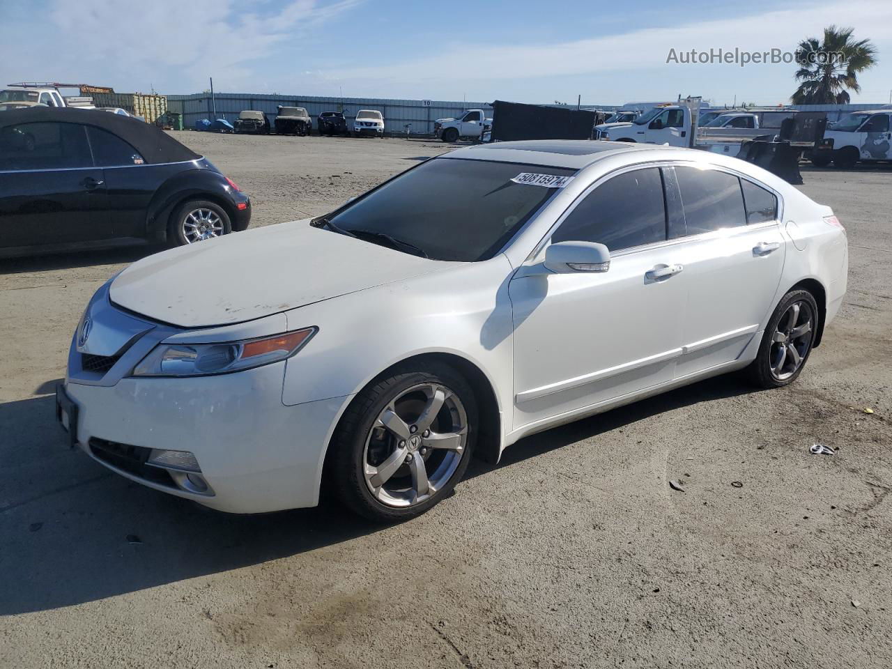 2010 Acura Tl  White vin: 19UUA9F59AA004809