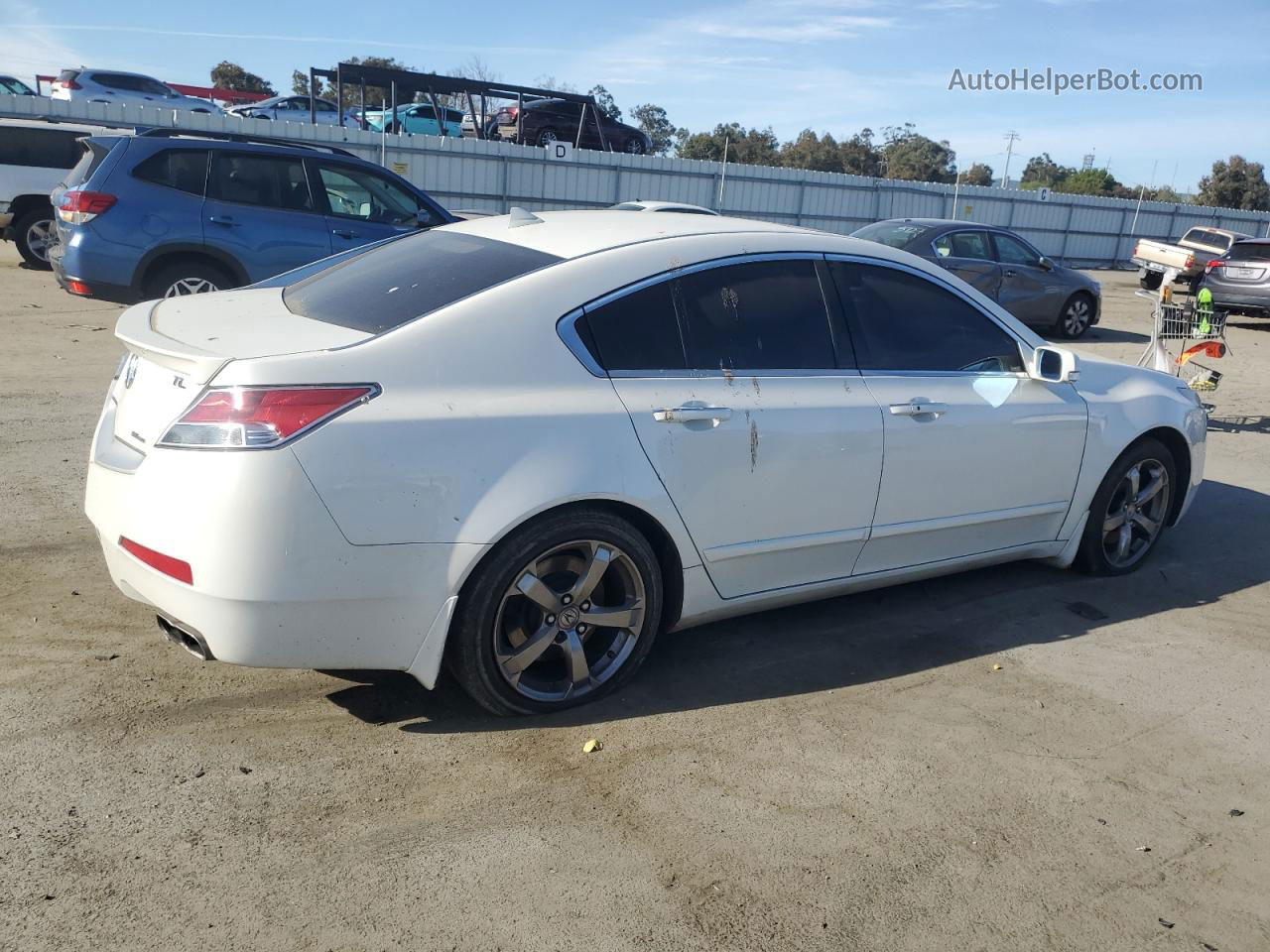 2010 Acura Tl  White vin: 19UUA9F59AA004809