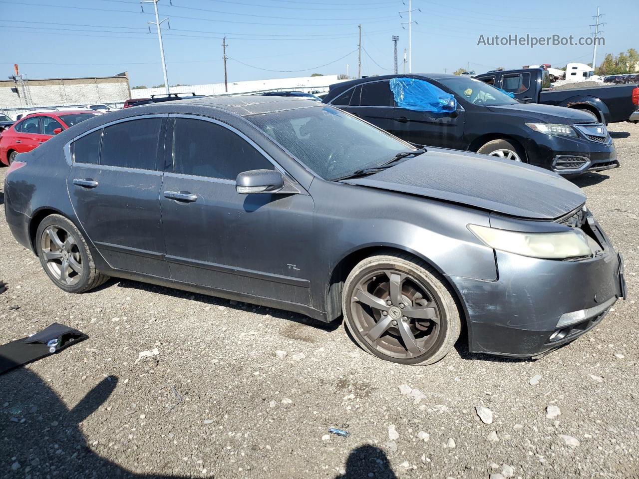 2010 Acura Tl  Gray vin: 19UUA9F5XAA004639