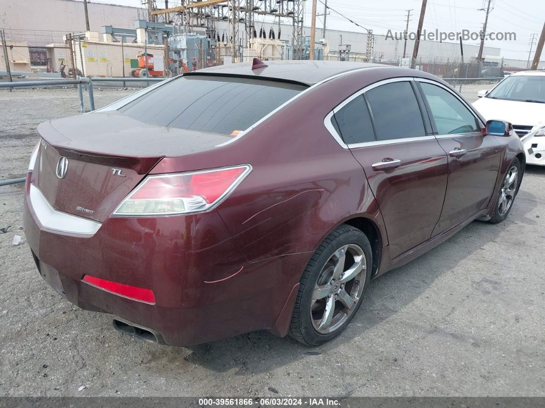 2010 Acura Tl 3.7 Burgundy vin: 19UUA9F5XAA009677