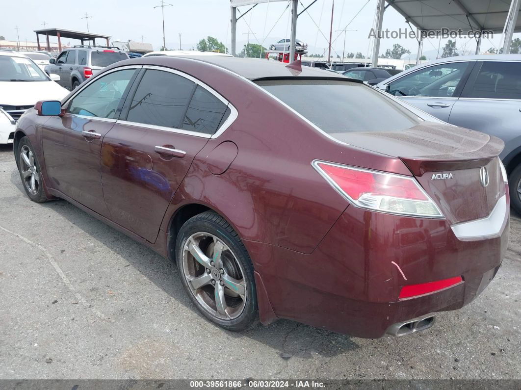 2010 Acura Tl 3.7 Burgundy vin: 19UUA9F5XAA009677