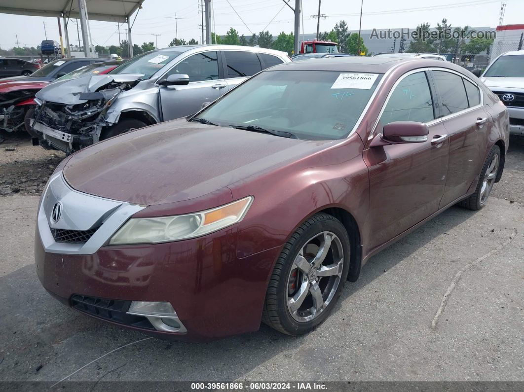 2010 Acura Tl 3.7 Burgundy vin: 19UUA9F5XAA009677