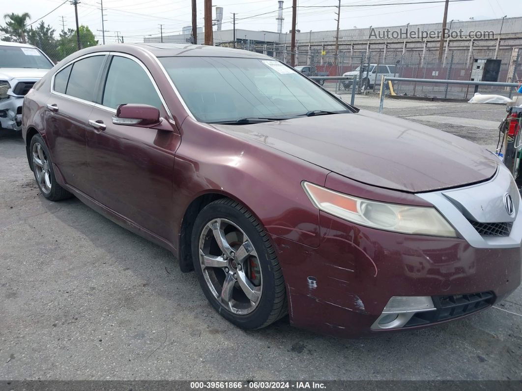 2010 Acura Tl 3.7 Burgundy vin: 19UUA9F5XAA009677