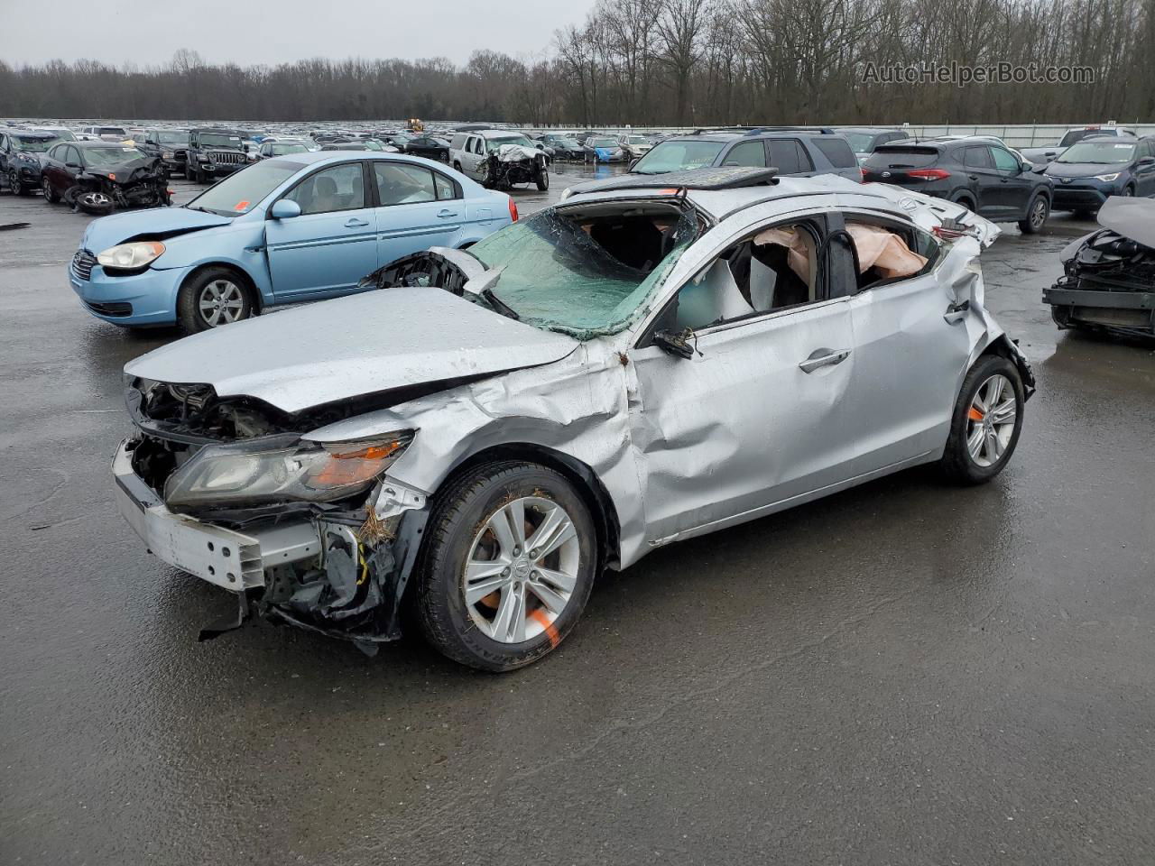 2013 Acura Ilx 20 Silver vin: 19VDE1F32DE021383