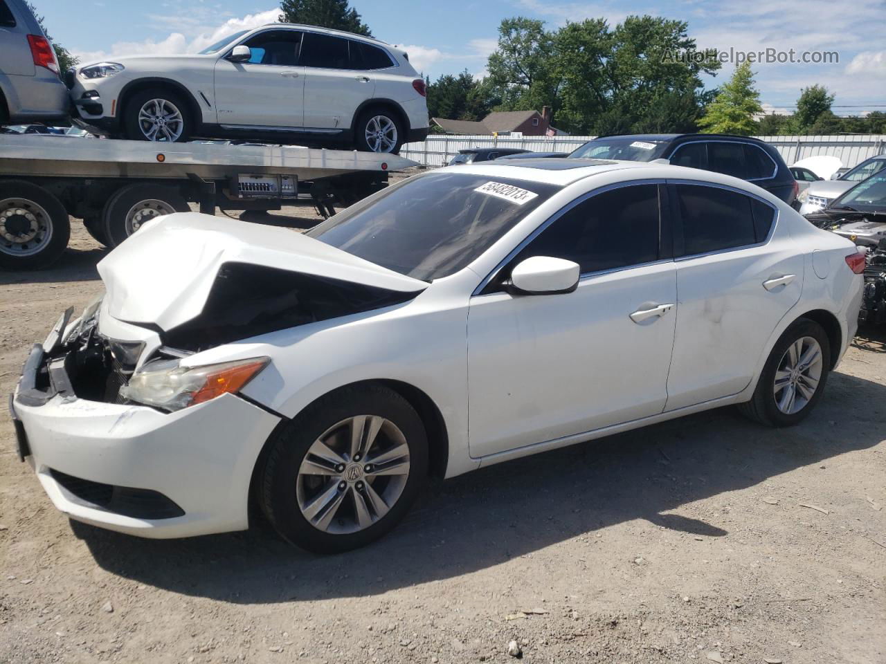 2013 Acura Ilx 20 White vin: 19VDE1F33DE020663