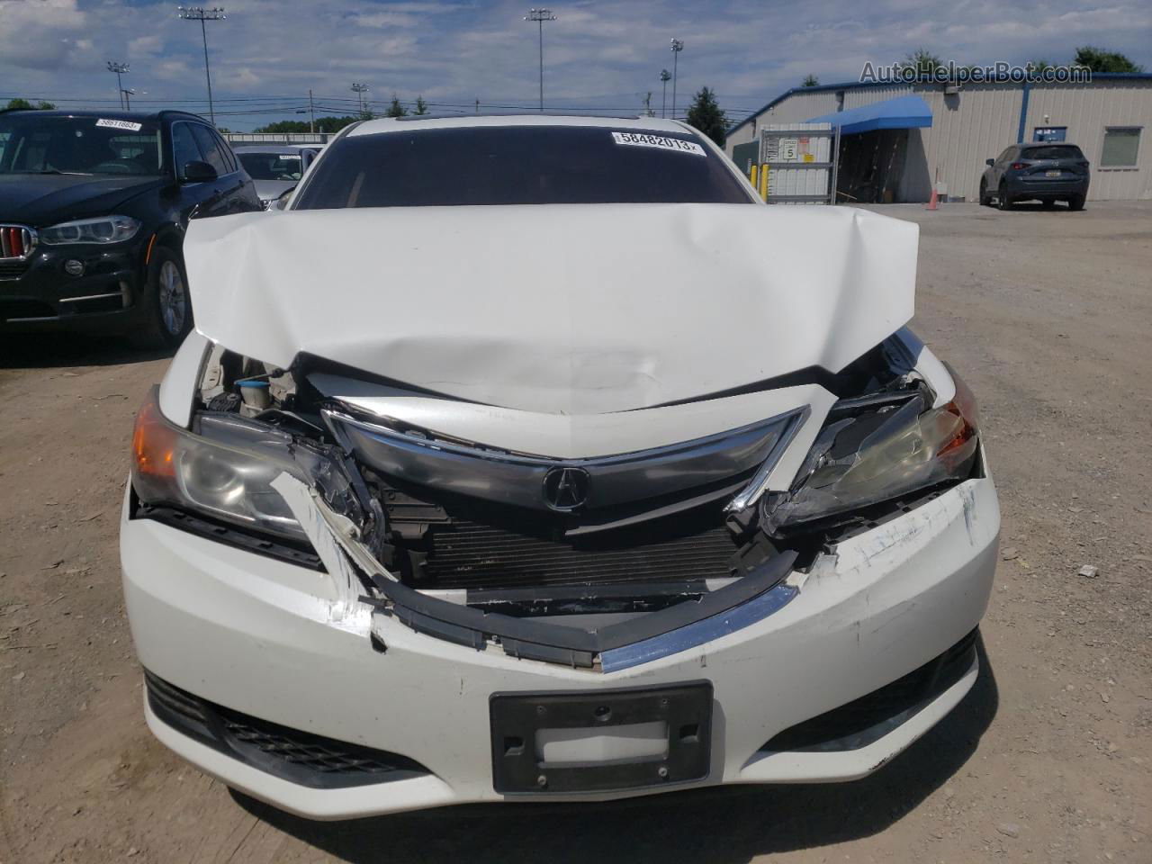 2013 Acura Ilx 20 White vin: 19VDE1F33DE020663