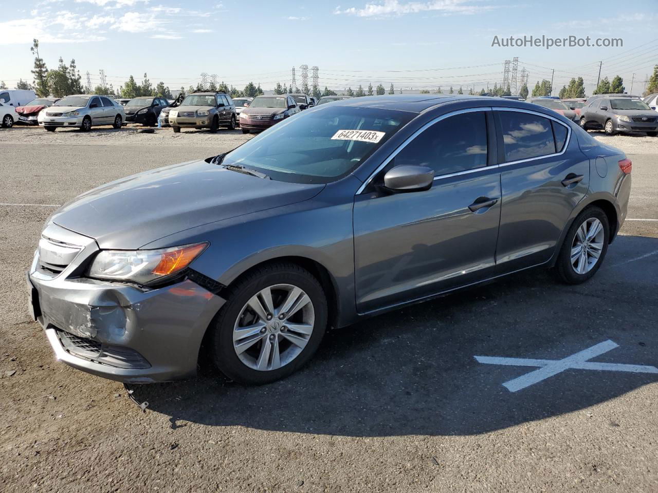 2013 Acura Ilx 20 Серый vin: 19VDE1F35DE004965