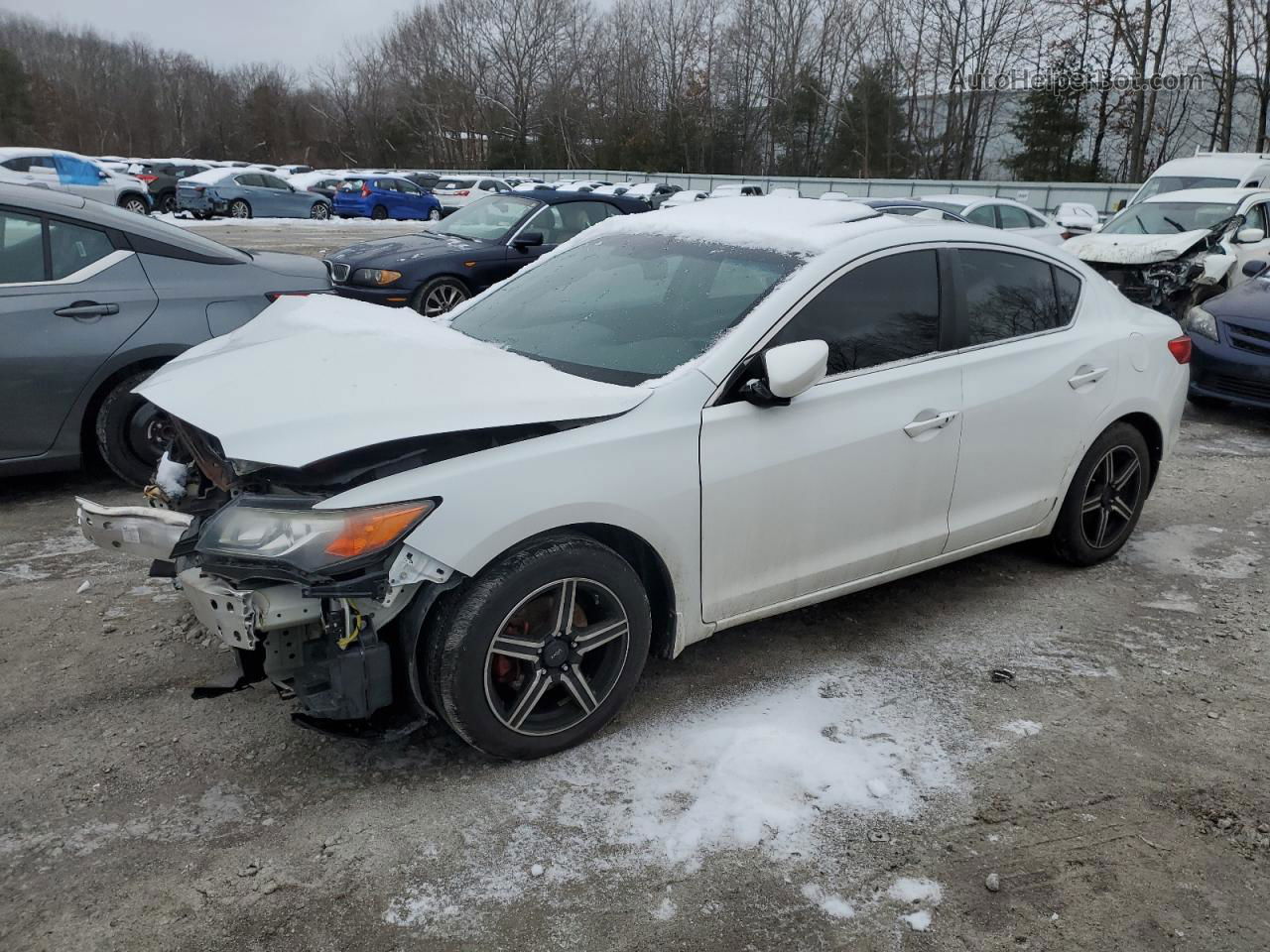 2013 Acura Ilx 20 White vin: 19VDE1F37DE009245