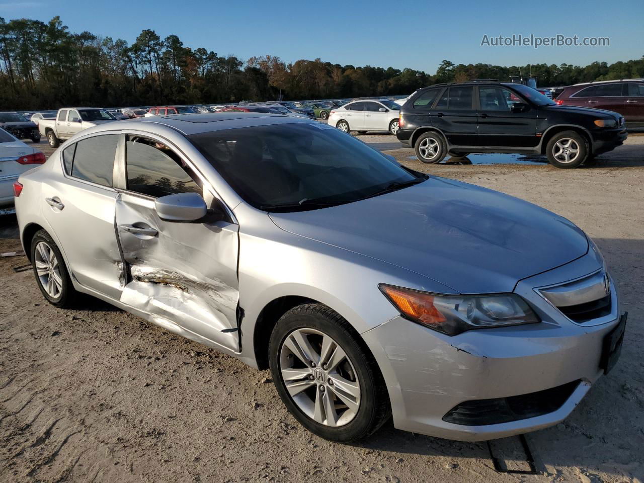 2013 Acura Ilx 20 Silver vin: 19VDE1F38DE001722