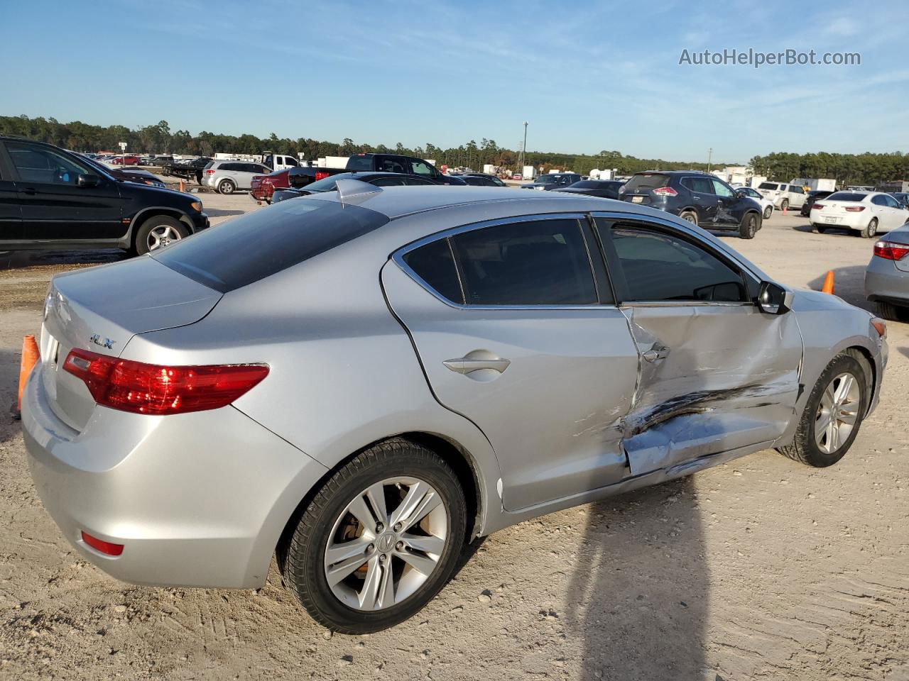 2013 Acura Ilx 20 Silver vin: 19VDE1F38DE001722