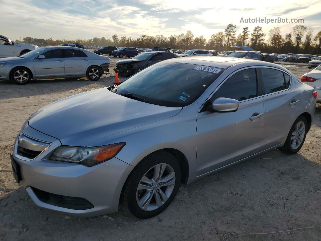 2013 Acura Ilx 20 Silver vin: 19VDE1F38DE001722