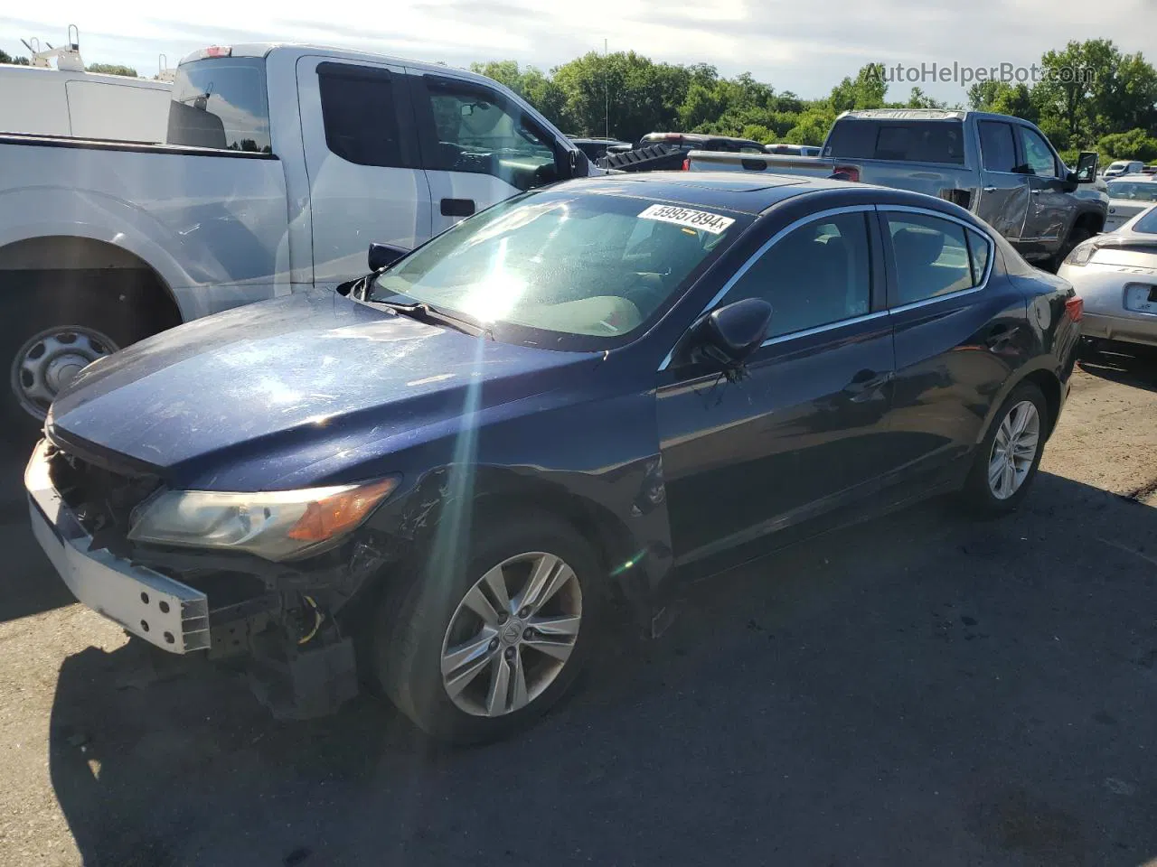 2013 Acura Ilx 20 Синий vin: 19VDE1F38DE008220