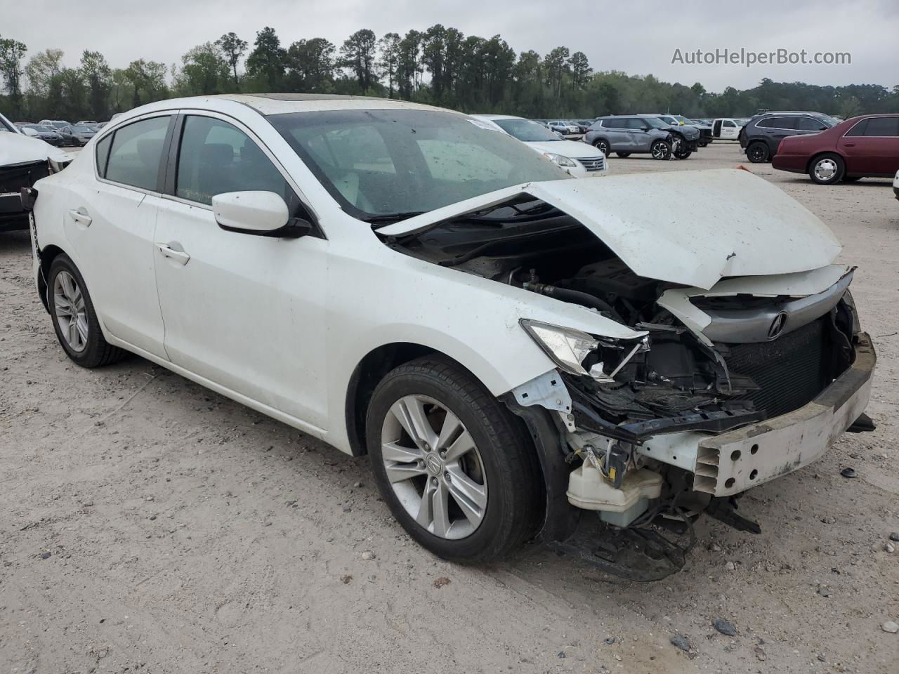 2013 Acura Ilx 20 White vin: 19VDE1F38DE019136