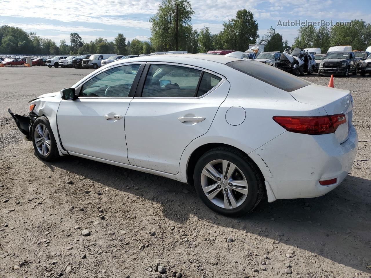 2013 Acura Ilx 20 White vin: 19VDE1F39DE011224