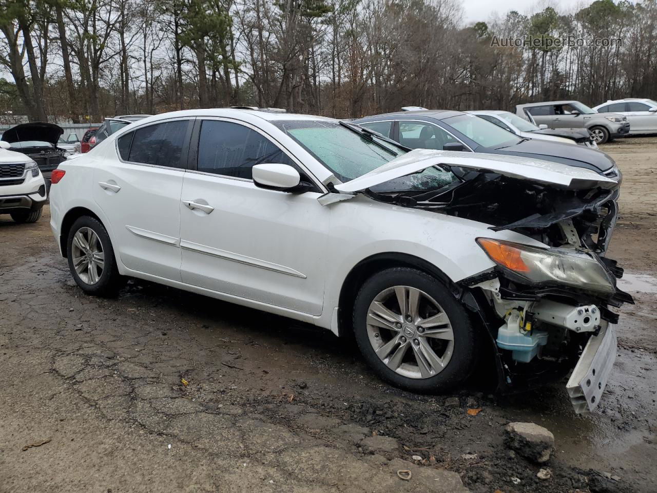 2013 Acura Ilx 20 White vin: 19VDE1F3XDE018117