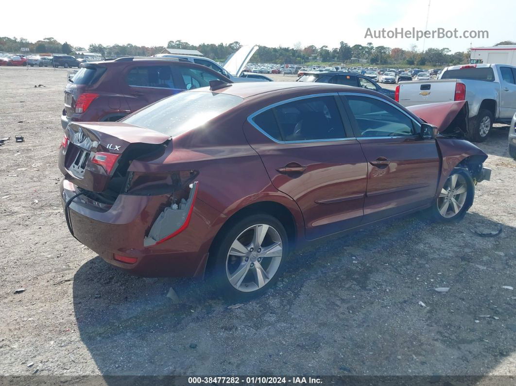 2013 Acura Ilx 2.0l Burgundy vin: 19VDE1F52DE005119