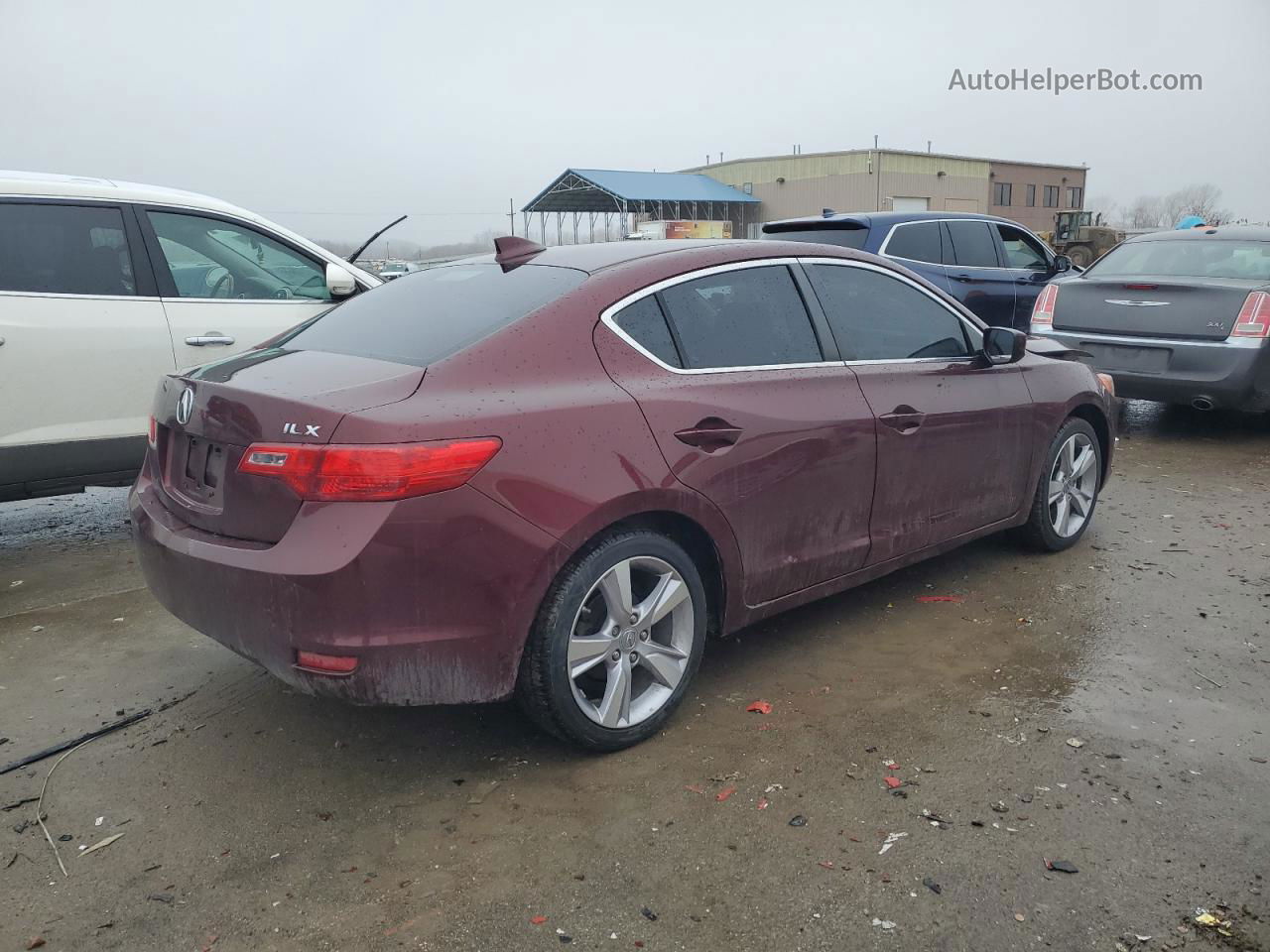 2013 Acura Ilx 20 Premium Maroon vin: 19VDE1F54DE005090