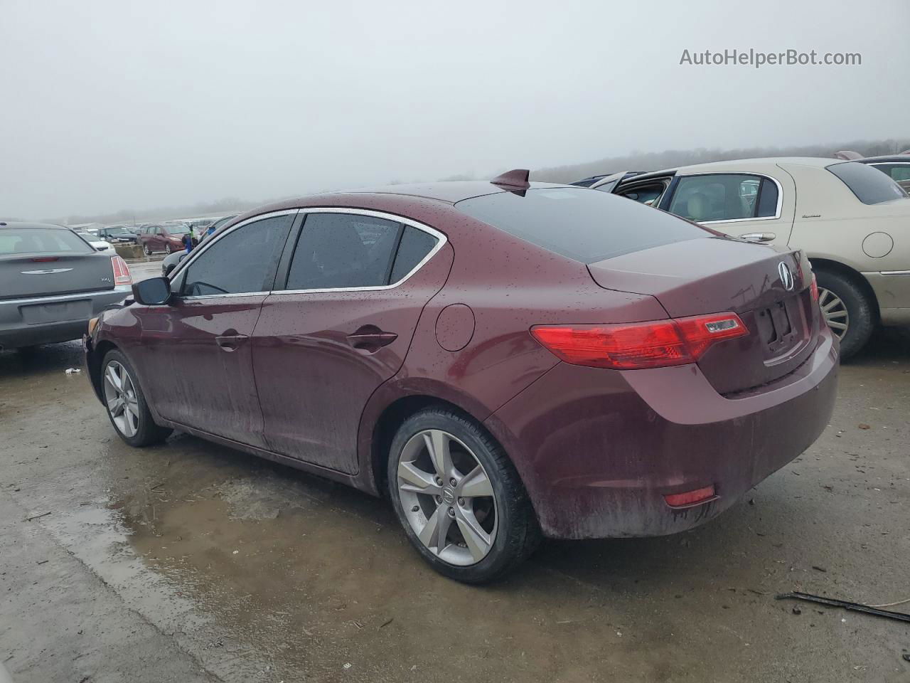 2013 Acura Ilx 20 Premium Maroon vin: 19VDE1F54DE005090