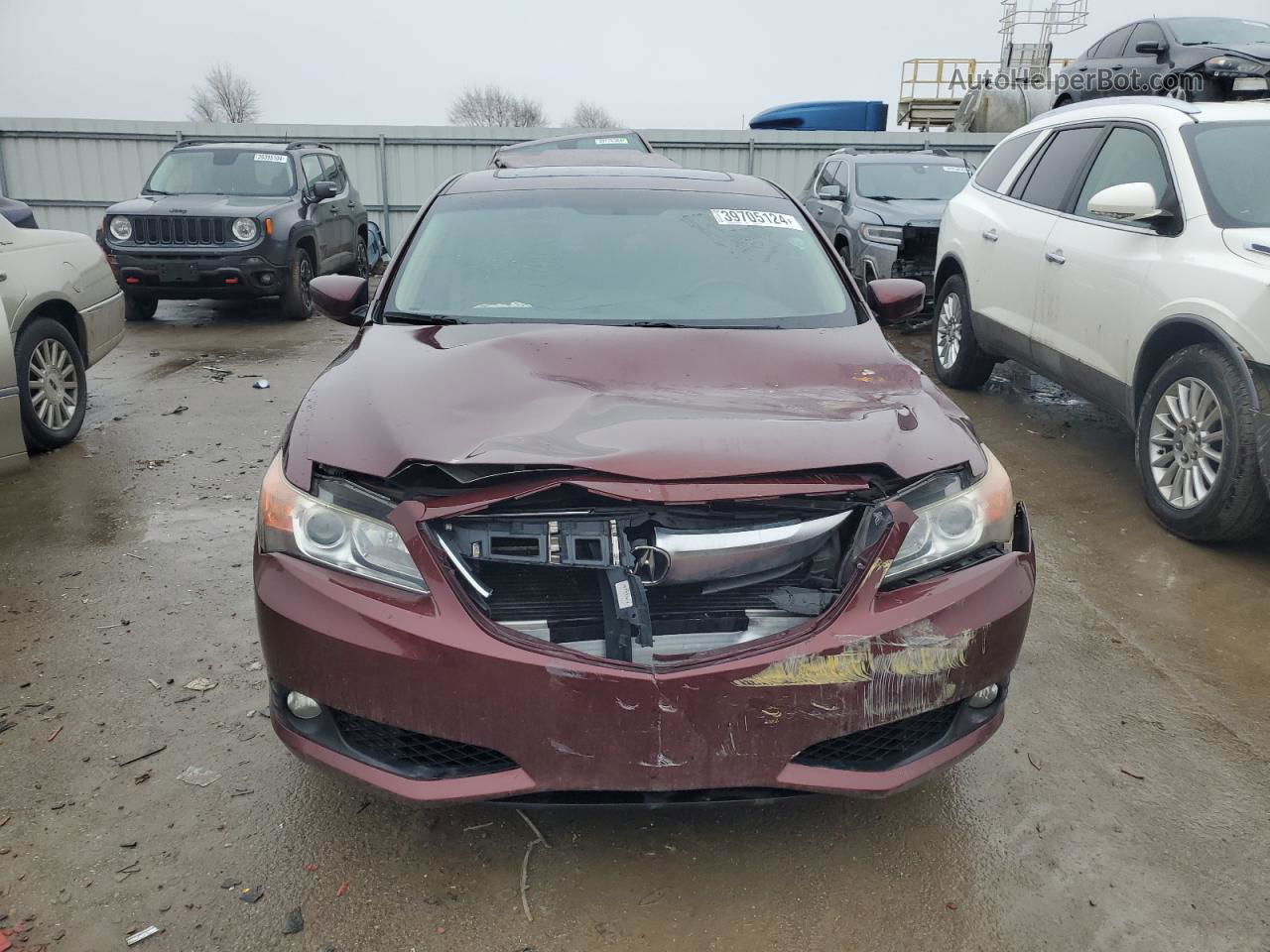 2013 Acura Ilx 20 Premium Maroon vin: 19VDE1F54DE005090