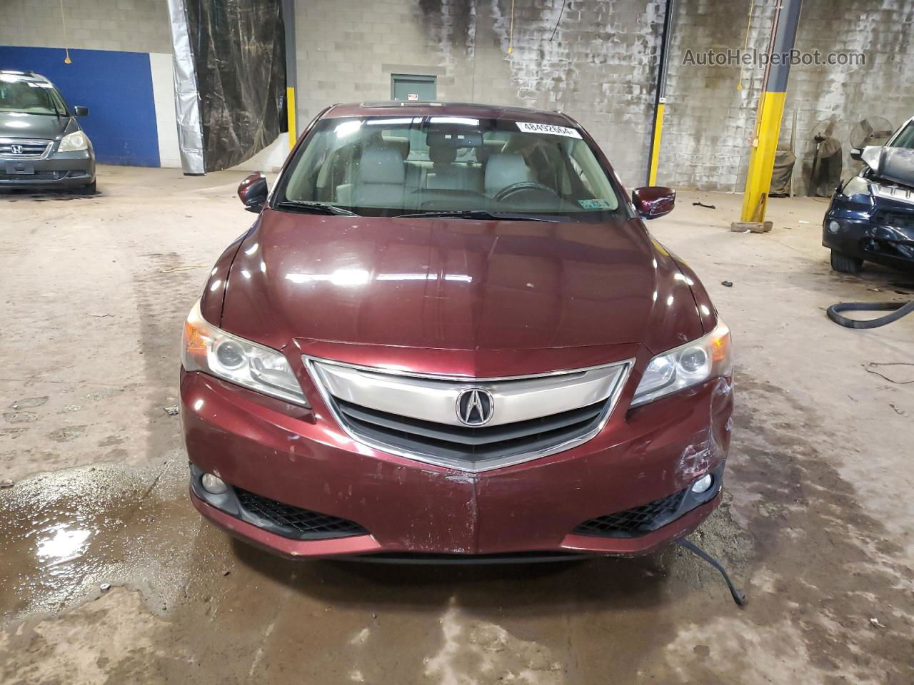 2013 Acura Ilx 20 Premium Burgundy vin: 19VDE1F56DE014552