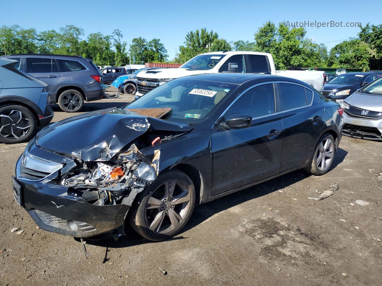 2013 Acura Ilx 20 Premium Черный vin: 19VDE1F58DE016822