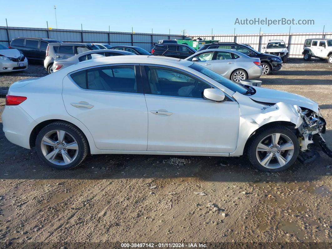 2013 Acura Ilx 2.0l White vin: 19VDE1F59DE019289