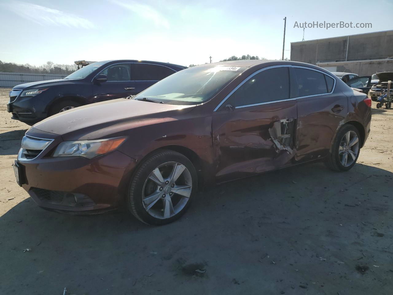 2013 Acura Ilx 20 Premium Burgundy vin: 19VDE1F5XDE014828