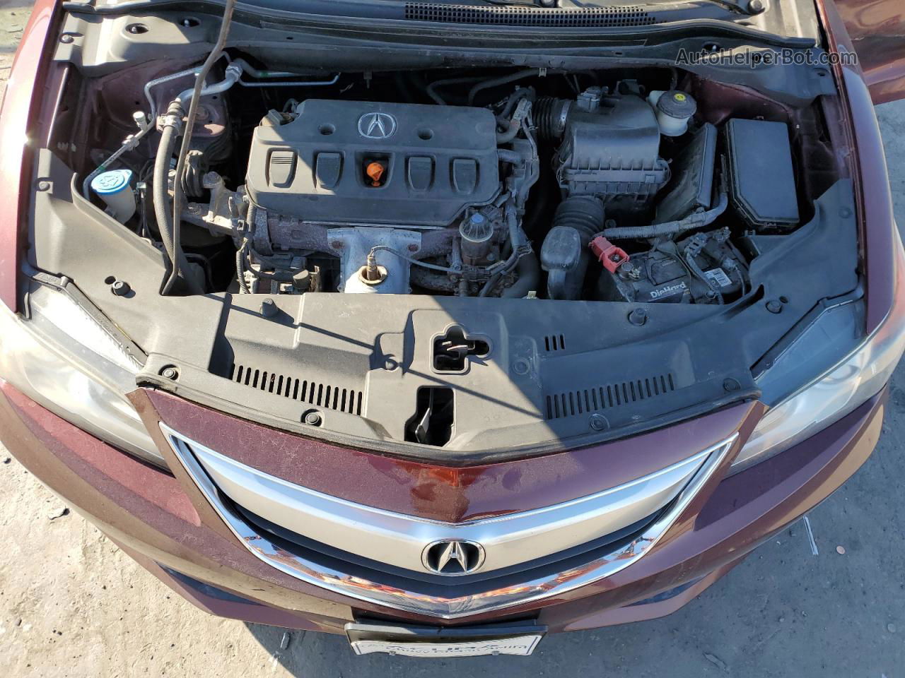 2013 Acura Ilx 20 Premium Burgundy vin: 19VDE1F5XDE014828