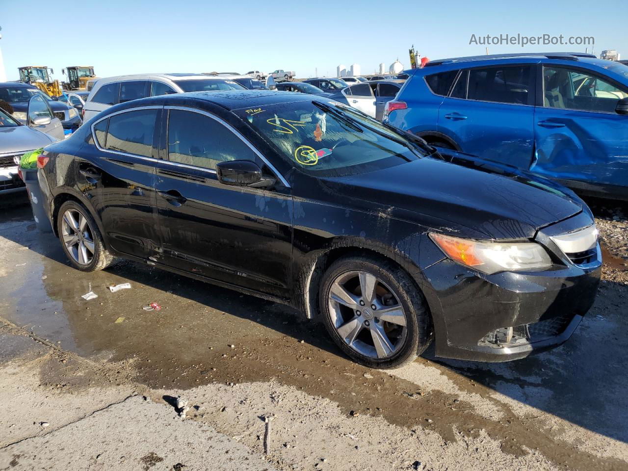 2013 Acura Ilx 20 Tech Черный vin: 19VDE1F73DE001324