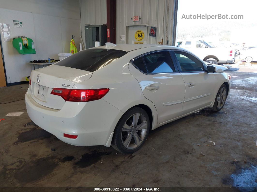 2013 Acura Ilx 2.0l White vin: 19VDE1F74DE012512