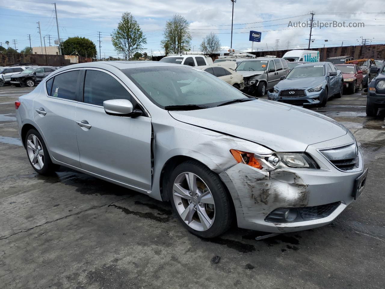 2013 Acura Ilx 20 Tech Серебряный vin: 19VDE1F74DE016107