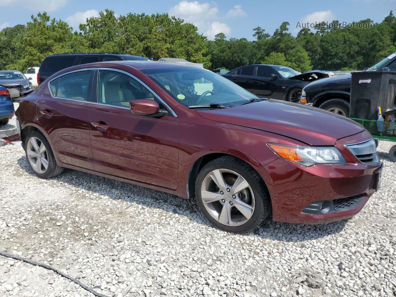 2013 Acura Ilx 20 Tech Burgundy vin: 19VDE1F75DE014916