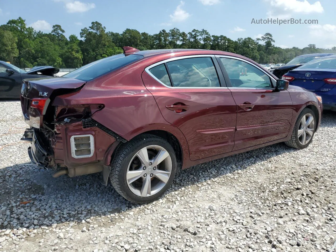 2013 Acura Ilx 20 Tech Burgundy vin: 19VDE1F75DE014916