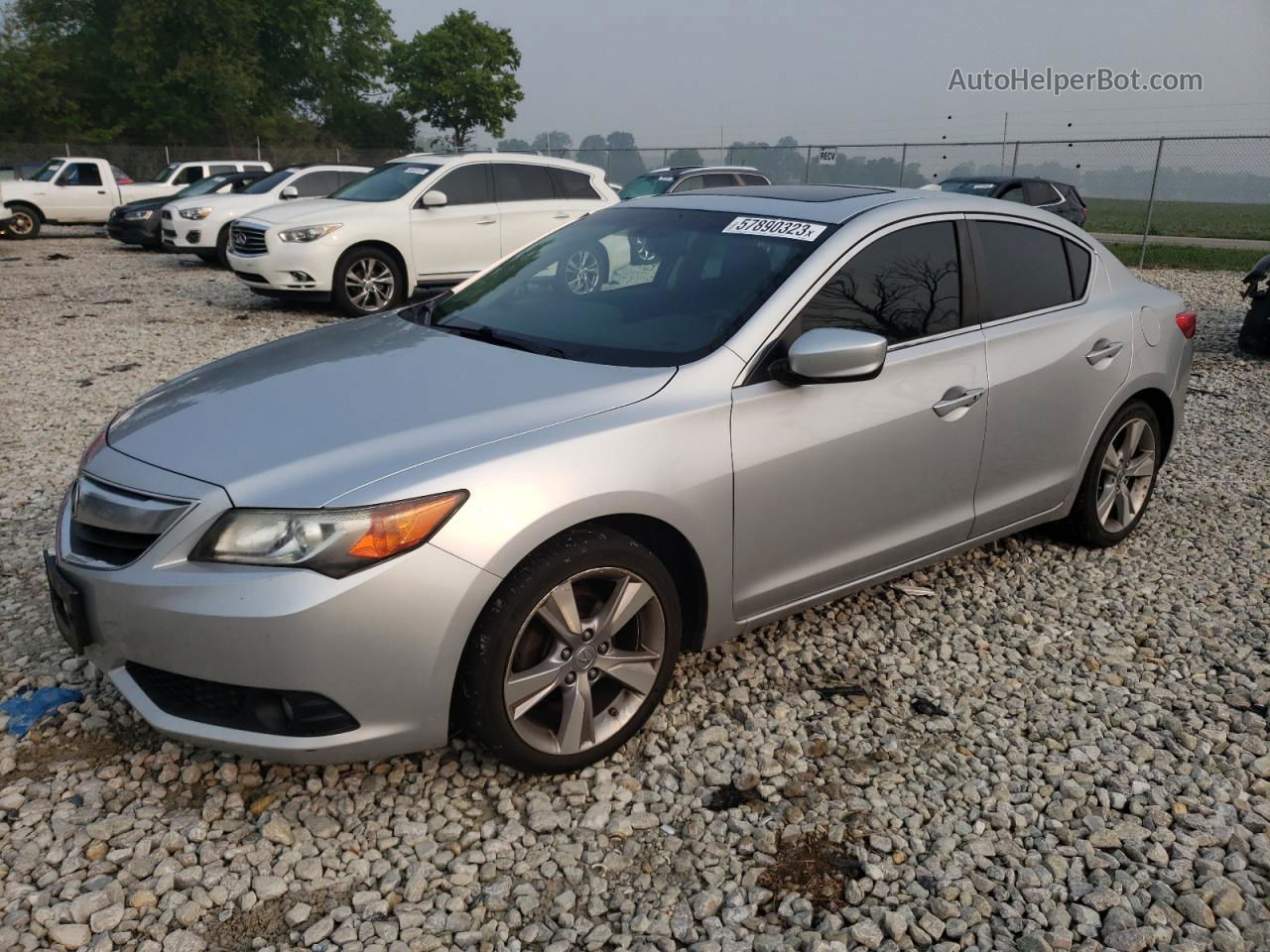 2013 Acura Ilx 20 Tech Silver vin: 19VDE1F77DE000824