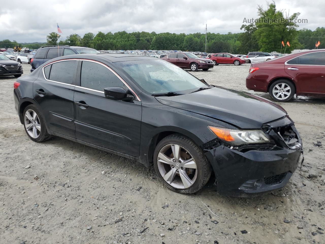 2013 Acura Ilx 20 Tech Черный vin: 19VDE1F78DE000265