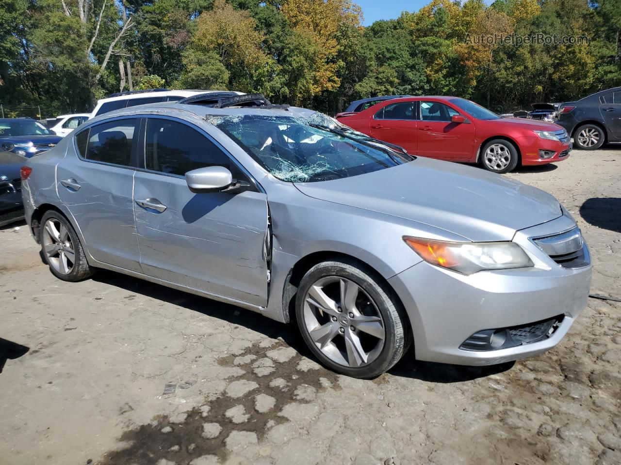 2013 Acura Ilx 20 Tech Silver vin: 19VDE1F78DE003425