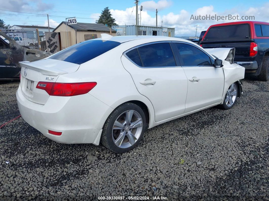 2013 Acura Ilx 2.0l White vin: 19VDE1F79DE008925