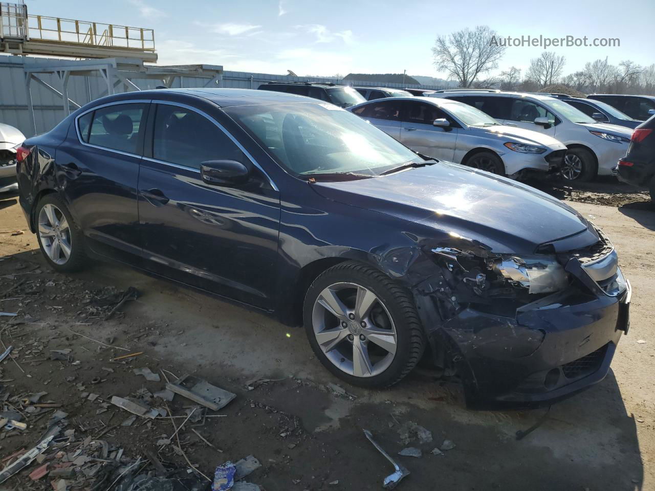 2013 Acura Ilx 20 Tech Синий vin: 19VDE1F79DE010870