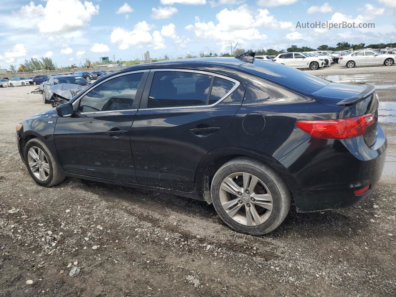 2013 Acura Ilx Hybrid Black vin: 19VDE3F34DE302158