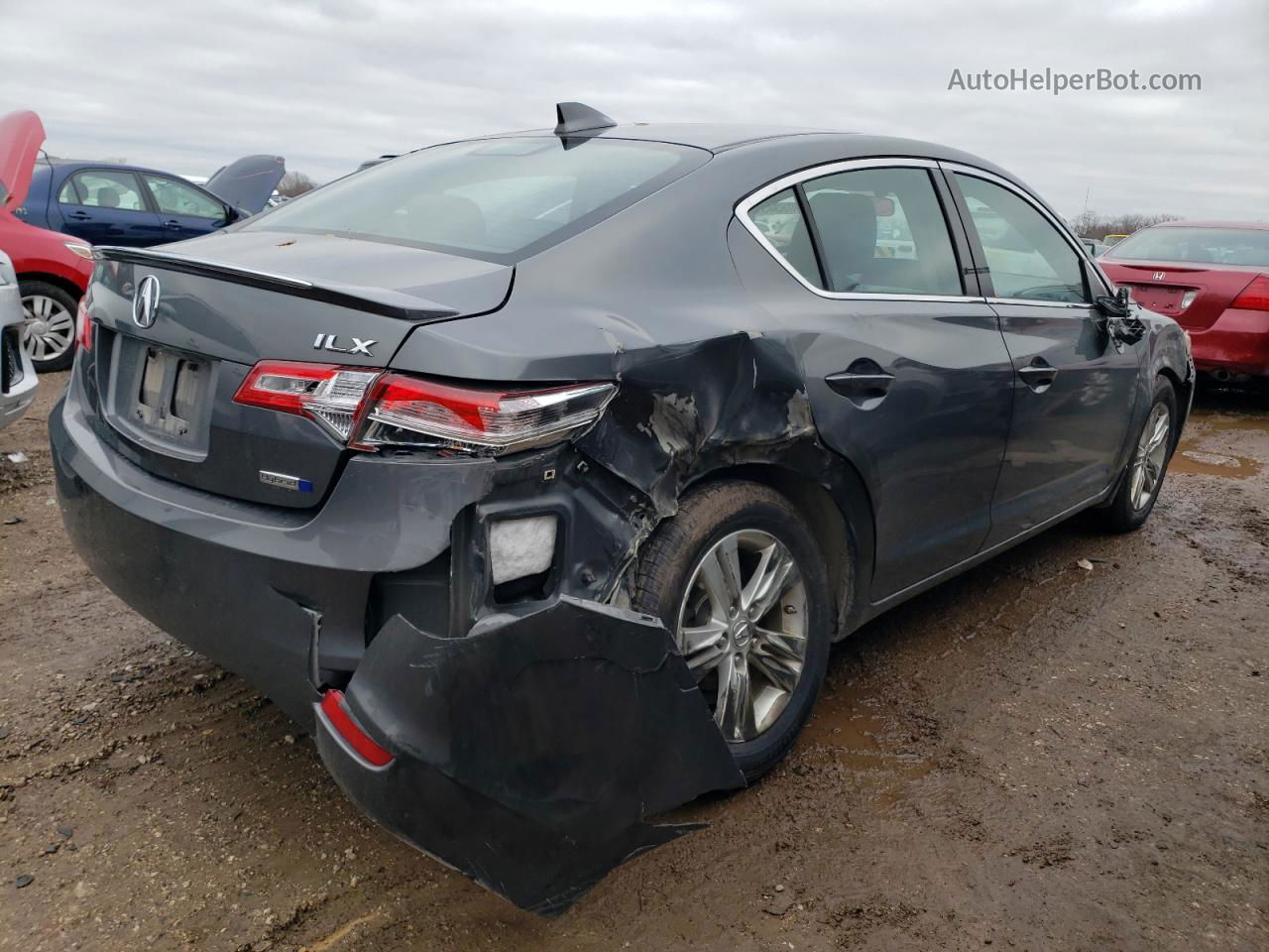 2013 Acura Ilx Hybrid Gray vin: 19VDE3F39DE301085