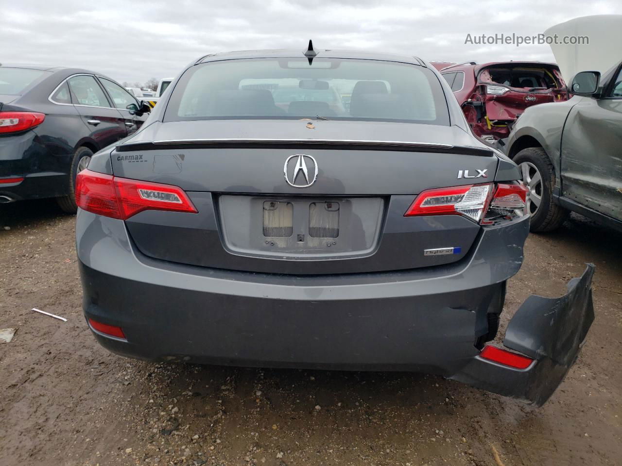 2013 Acura Ilx Hybrid Gray vin: 19VDE3F39DE301085