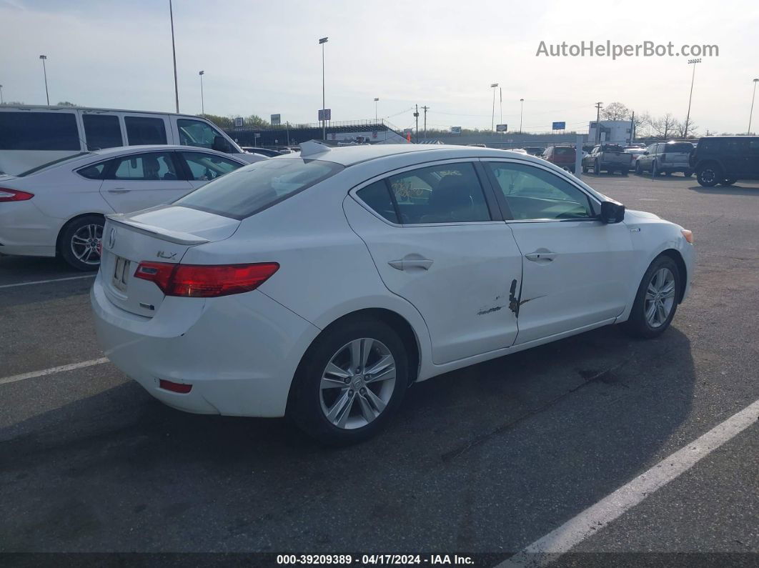 2013 Acura Ilx Hybrid 1.5l White vin: 19VDE3F39DE301135