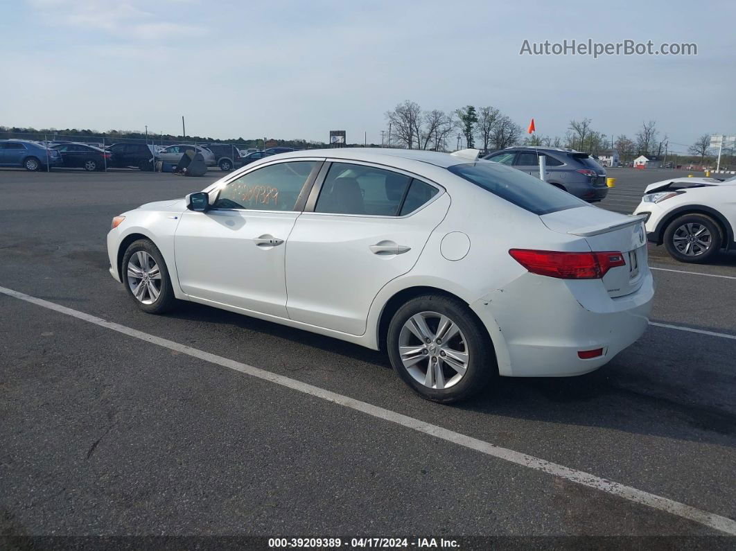 2013 Acura Ilx Hybrid 1.5l White vin: 19VDE3F39DE301135