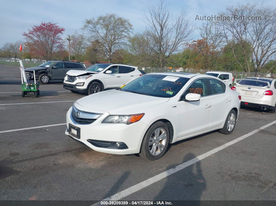 2013 Acura Ilx Hybrid 1.5l White vin: 19VDE3F39DE301135