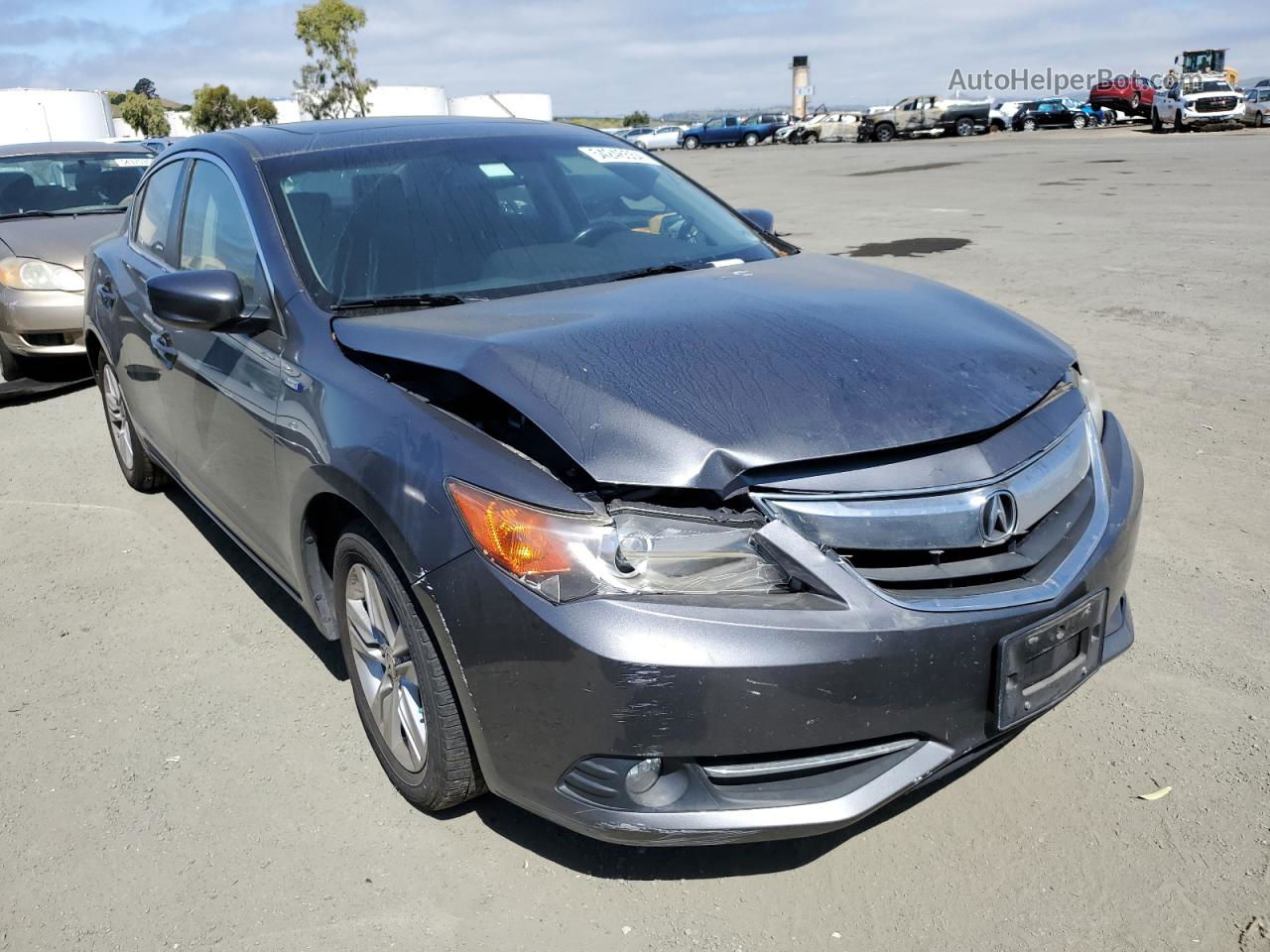 2013 Acura Ilx Hybrid Tech Серый vin: 19VDE3F70DE300751